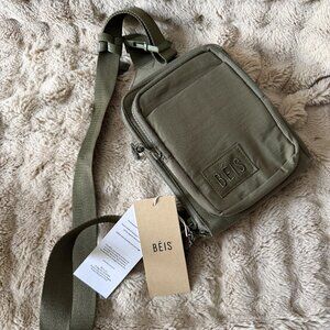 NWT Beis Crossbody Sling Bag Camo Green